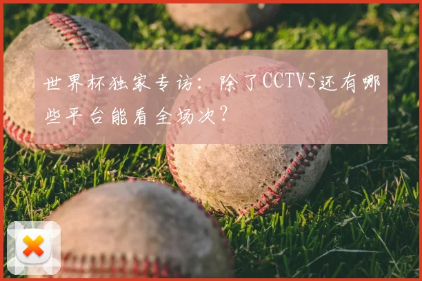 世界杯独家专访:除了CCTV5还有哪些平台能看全场次?